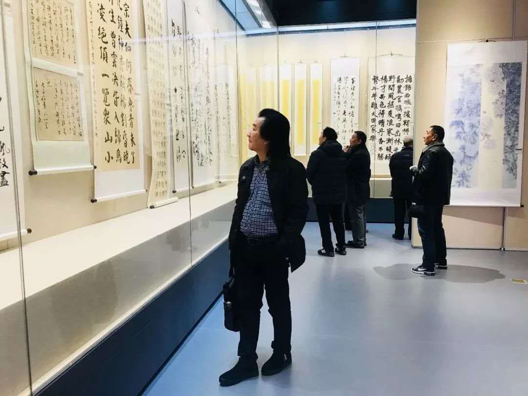 庆祝改革开放40周年三地书画联展在亳州市博物馆隆重开幕