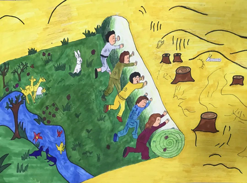 “我是环保小卫士”2020亳州市青少年儿童主题绘画大赛部分作品线上展